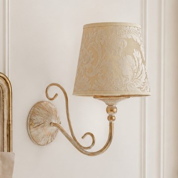 Brilagi - Nástěnná lampa SONIA 1xE27/15W/230V krémová/patina