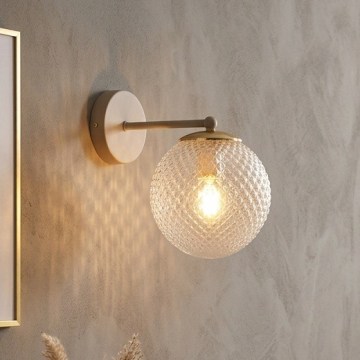 Brilagi - Nástěnná lampa STELLA 1xE27/60W/230V béžová/zlatá