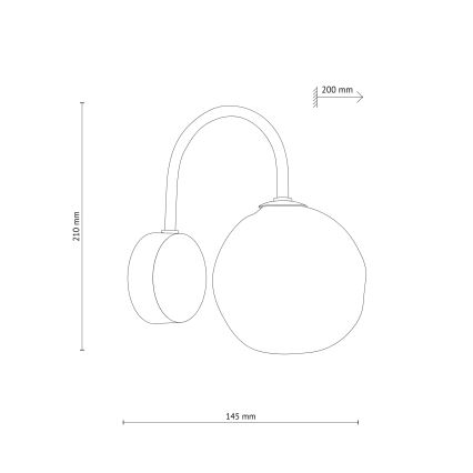 Brilagi - Nástěnná lampa VULCANO 1xG9/8W/230V černá/kouřová černá