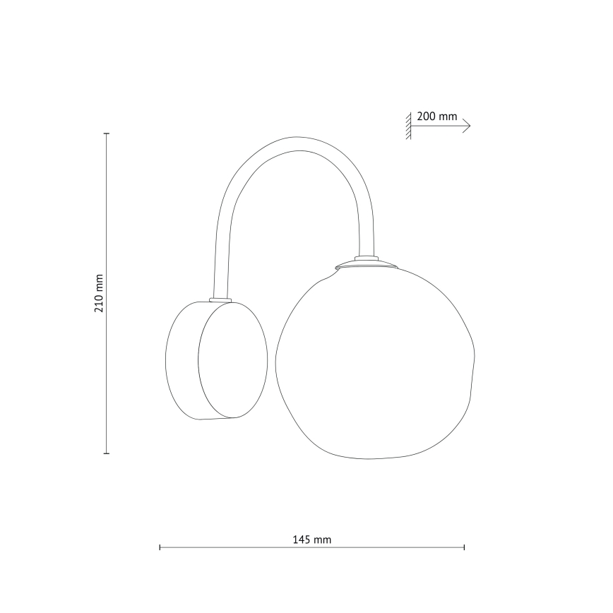 Brilagi - Nástěnná lampa VULCANO 1xG9/8W/230V černá/kouřová černá