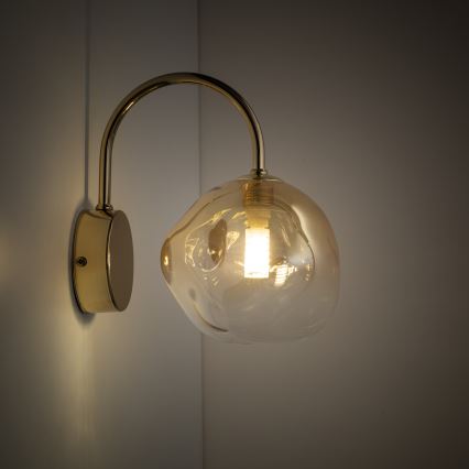 Brilagi - Nástěnná lampa VULCANO 1xG9/8W/230V zlatá/kouřová béžová