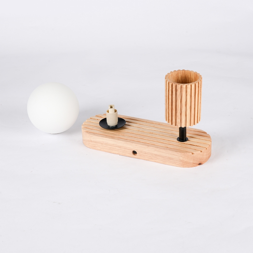 Brilagi - Nástěnné bodové svítidlo MODERN WOOD 1xG9/5W/230V + 1xGU10/8W kaučukovník