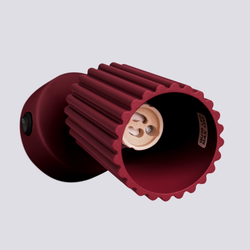 Brilagi - Nástěnné bodové svítidlo CRESTO 1xGU10/10W/230V burgundy