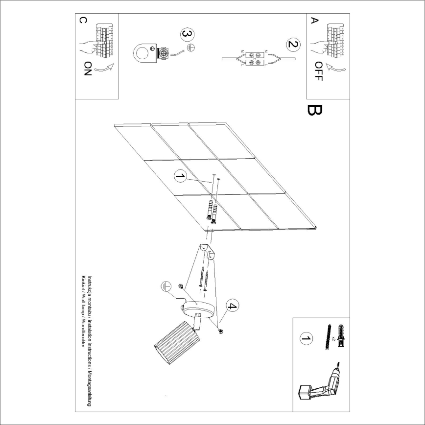 Brilagi - Nástěnné bodové svítidlo CRESTO 1xGU10/10W/230V červená