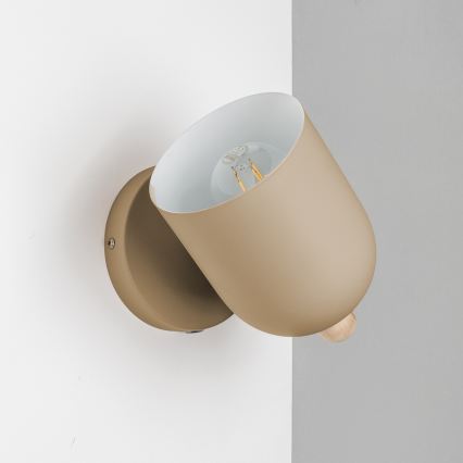 Brilagi - Nástěnné bodové svítidlo GALLION 1xE27/15W/230V béžová