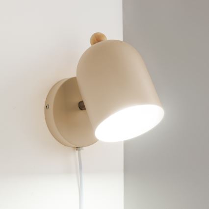 Brilagi - Nástěnné bodové svítidlo GALLION 1xE27/15W/230V béžová