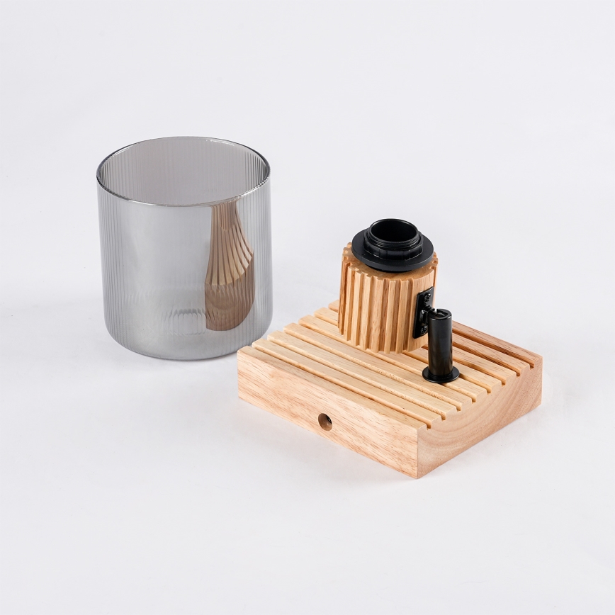 Brilagi - Nástěnné bodové svítidlo HYGGE 1xE14/15W/230V dřevo/kouřová