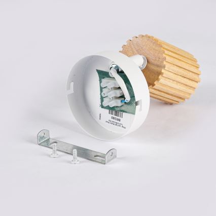 Brilagi - Nástěnné bodové svítidlo MODERN WOOD 1xGU10/8W/230V dřevo/bílá