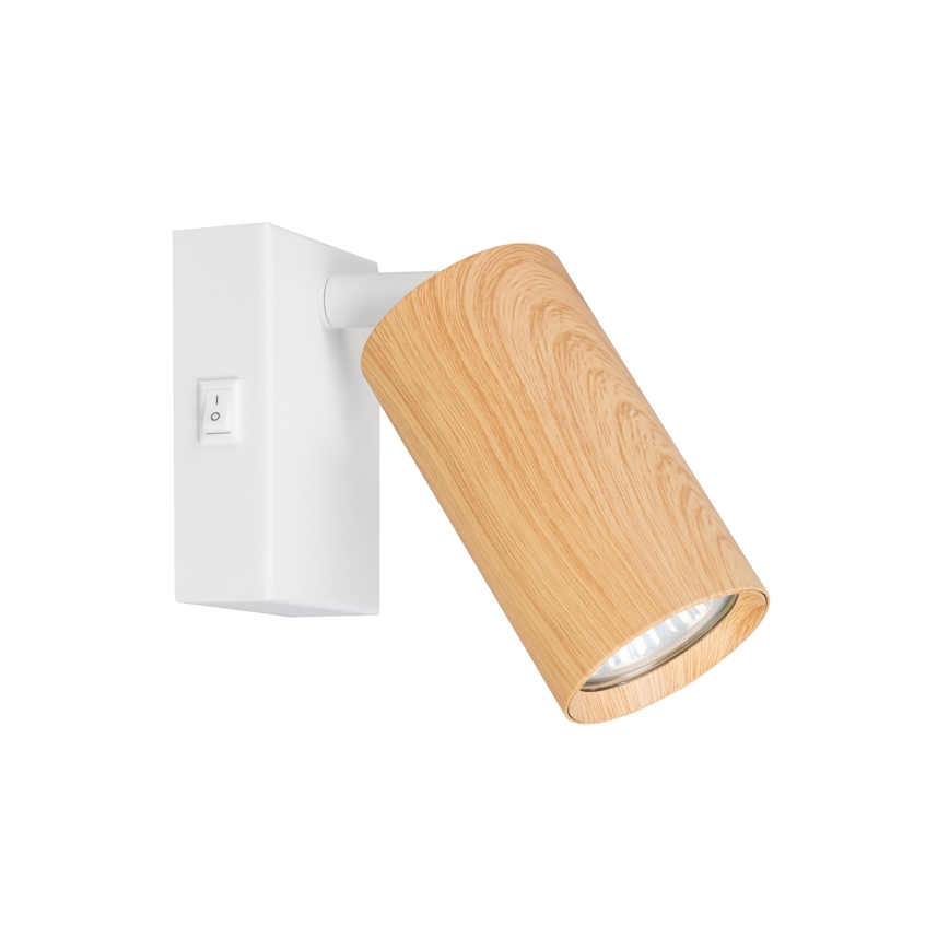 Brilagi - Nástěnné bodové svítidlo SELE 1xGU10/30W/230V bílá/dekor dubu