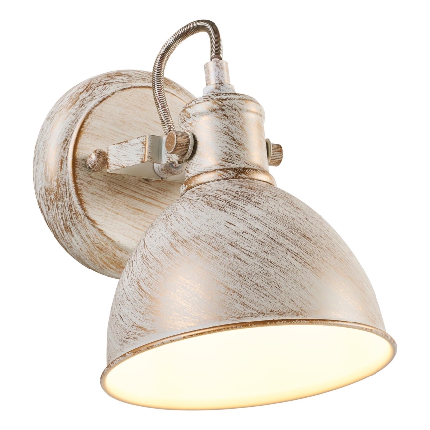 Brilagi - Nástěnné bodové svítidlo TECHNO 1xE27/60W/230V krémová/patina