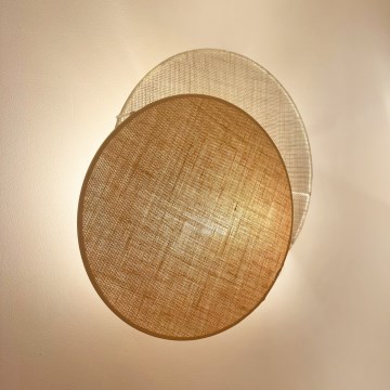Brilagi - Nástěnné svítidlo CIRCLES 1xE27/15W/230V 35x32 cm béžová/krémová