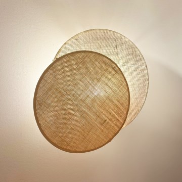 Brilagi - Nástěnné svítidlo CIRCLES 1xE27/15W/230V 45x45 cm béžová/krémová
