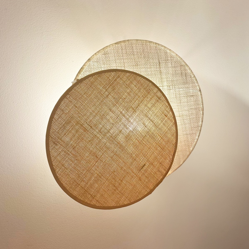 Brilagi - Nástěnné svítidlo CIRCLES 1xE27/15W/230V 45x45 cm béžová/krémová