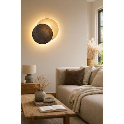 Brilagi - Nástěnné svítidlo CIRCLES 1xE27/60W/230V pr. 45 cm krémová/hnědá