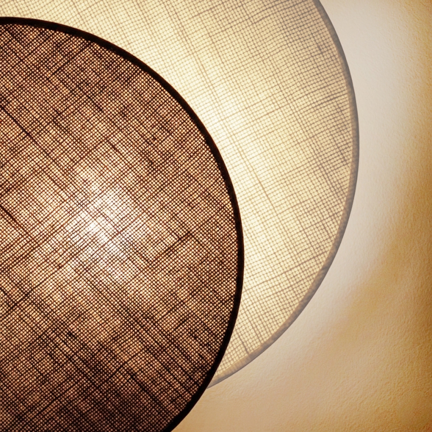 Brilagi - Nástěnné svítidlo CIRCLES 1xE27/60W/230V pr. 45 cm krémová/hnědá