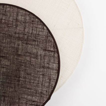 Brilagi - Nástěnné svítidlo CIRCLES 1xE27/60W/230V pr. 45 cm krémová/hnědá