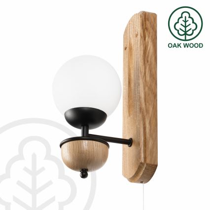 Brilagi - Nástěnné svítidlo COTTAGE 1xG9/40W/230V dub/bílá