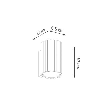 Brilagi - Nástěnné svítidlo CRESTO 1xGU10/10W/230V 10 cm bílá