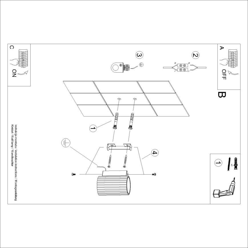 Brilagi - Nástěnné svítidlo CRESTO 1xGU10/10W/230V 10 cm bílá