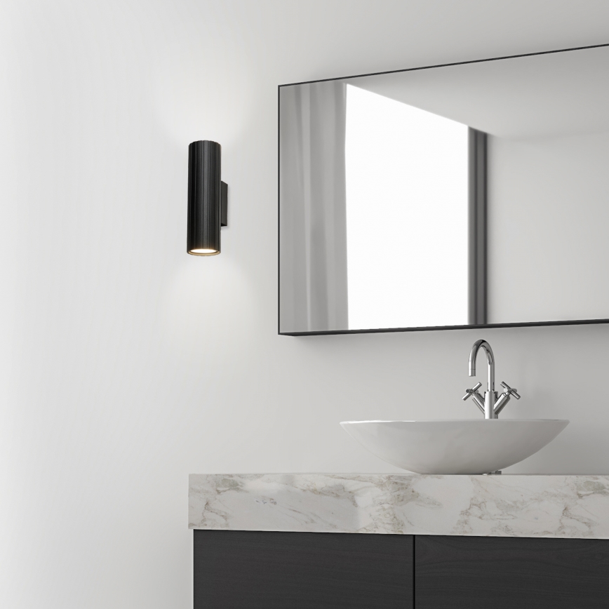 Brilagi - Nástěnné svítidlo CRISPINA 2xGU10/10W/230V 20 cm černá