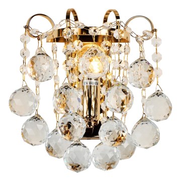 Brilagi - Nástěnné svítidlo CRYSTAL 1xE14/60W/230V zlatá