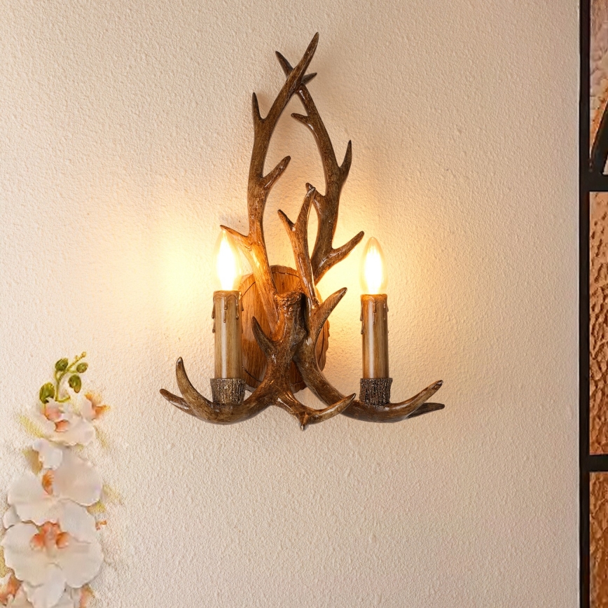 Brilagi - Nástěnné svítidlo DEER 2xE14/10W/230V