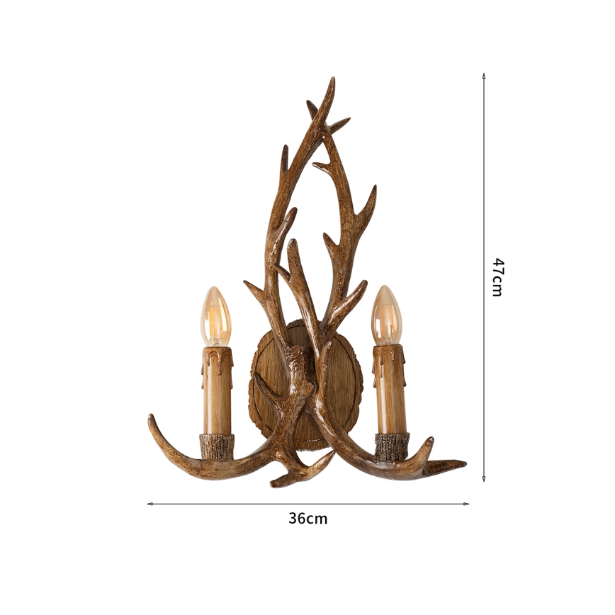 Brilagi - Nástěnné svítidlo DEER 2xE14/10W/230V