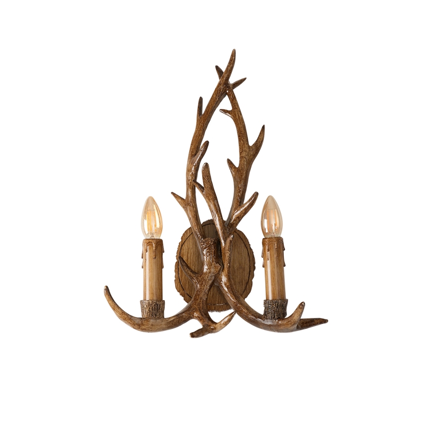 Brilagi - Nástěnné svítidlo DEER 2xE14/10W/230V paroží