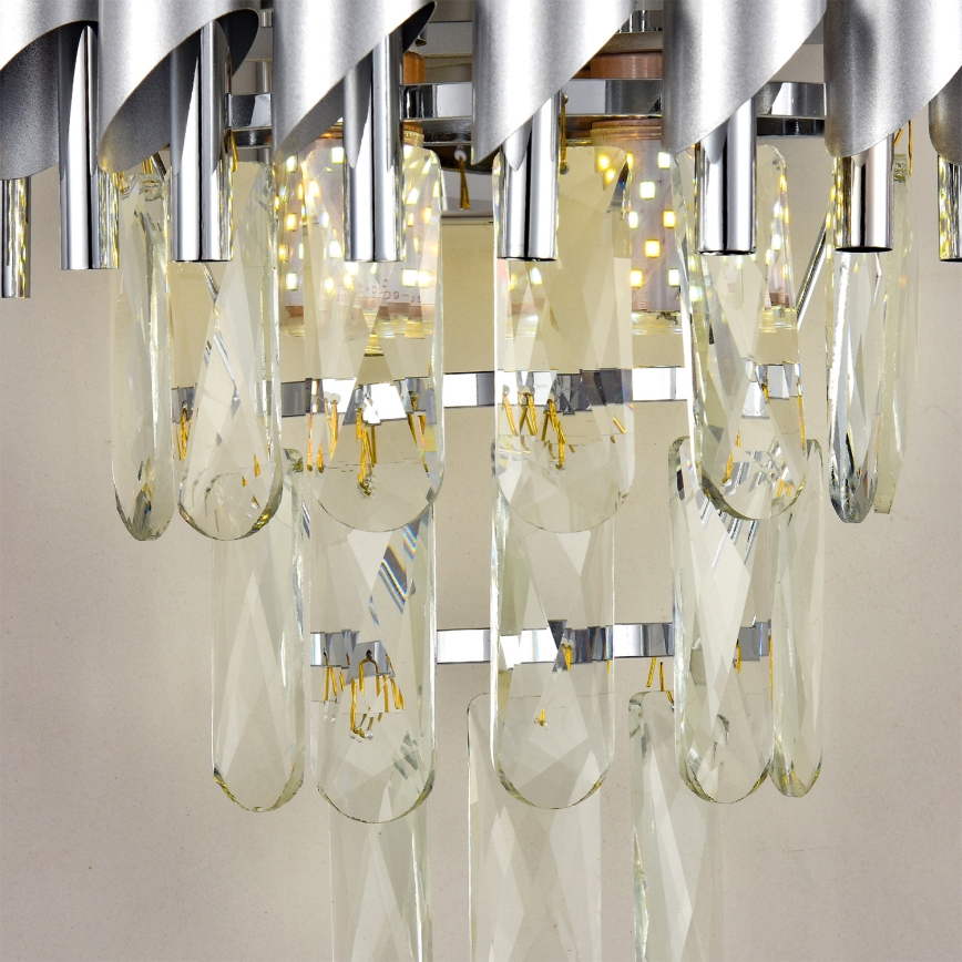 Brilagi - Nástěnné svítidlo ECLIPSE 2xE14/10W/230V stříbrná