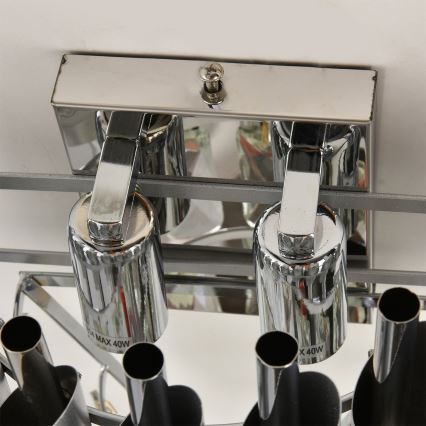 Brilagi - Nástěnné svítidlo ECLIPSE 2xE14/10W/230V stříbrná