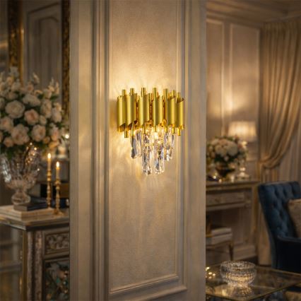 Brilagi - Nástěnné svítidlo ECLIPSE 2xE14/10W/230V zlatá