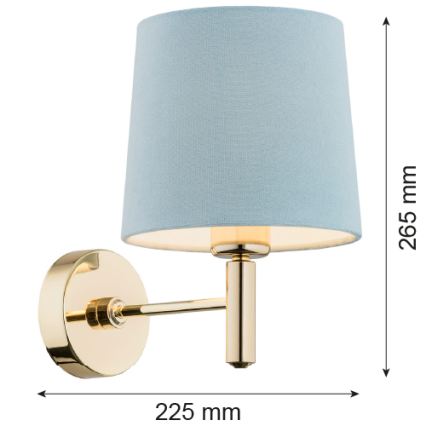 Brilagi - Nástěnné svítidlo MONTE 1xE27/15W/230V modrá/zlatá