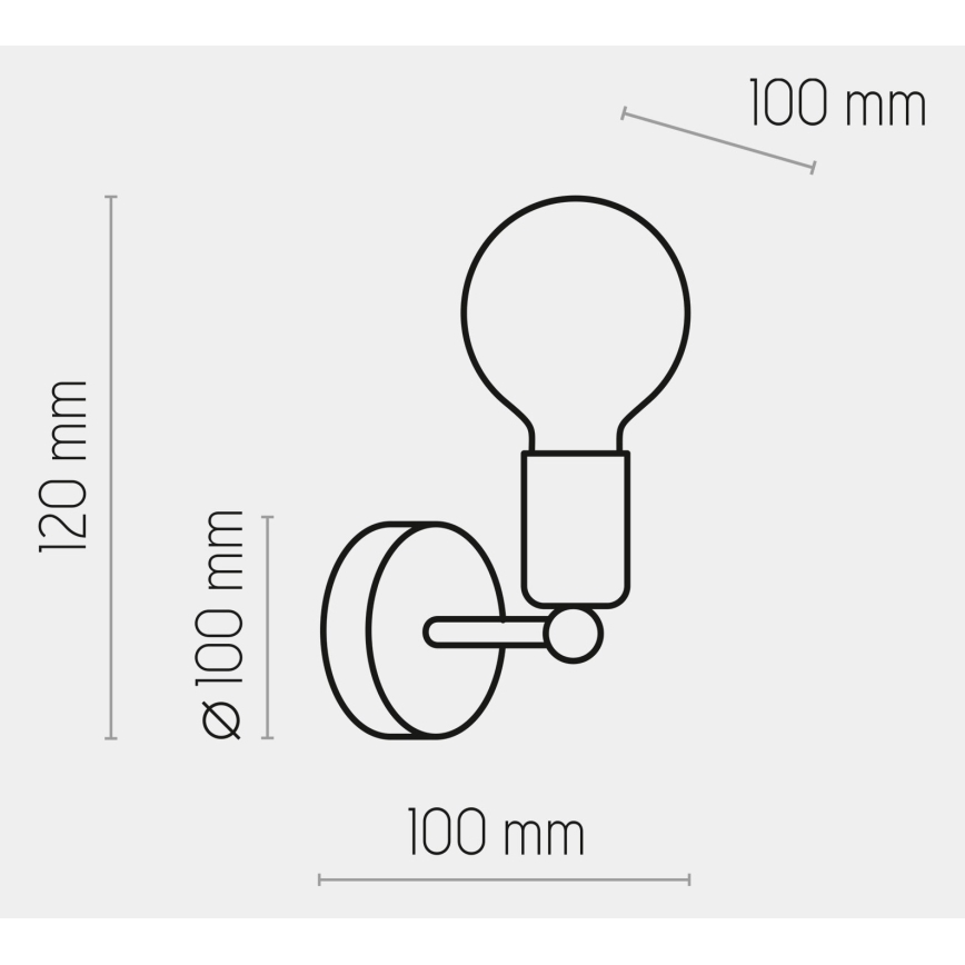 Brilagi - Nástěnné svítidlo OMBORO 1xE27/60W/230V