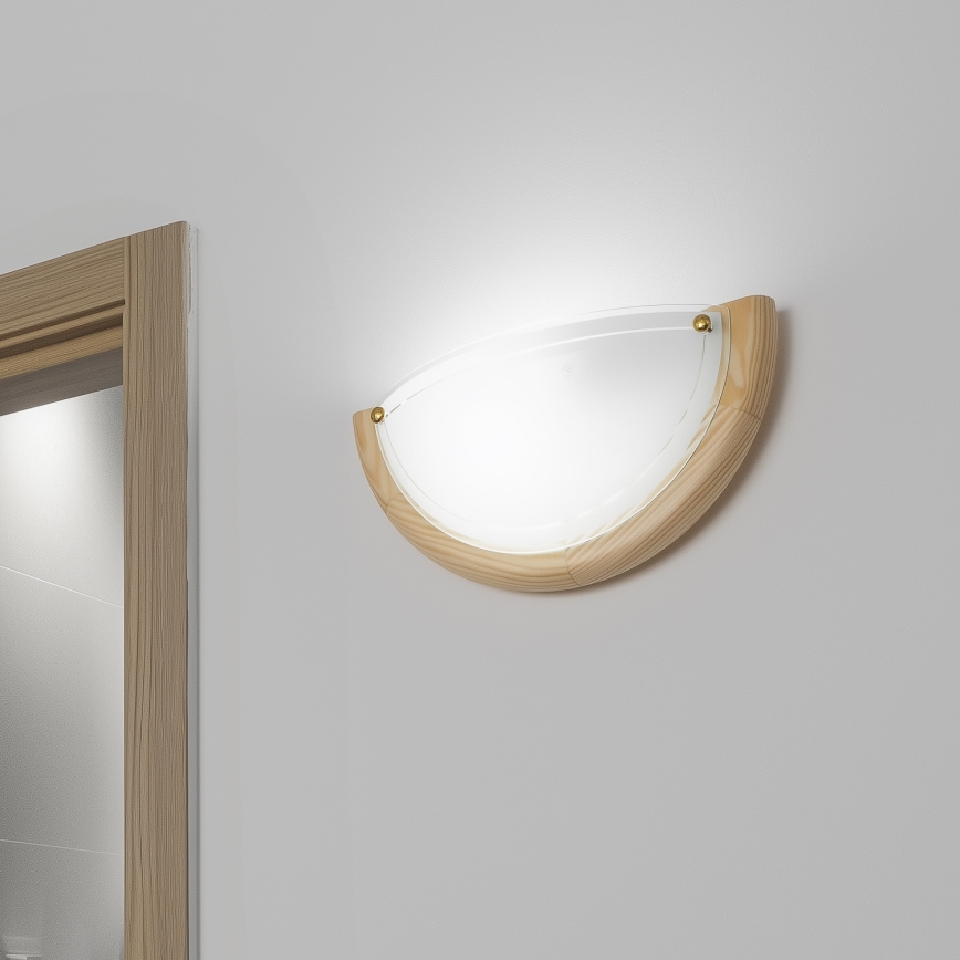 Brilagi - Nástěnné svítidlo ORBIS 1xE27/60W/230V 30 cm borovice