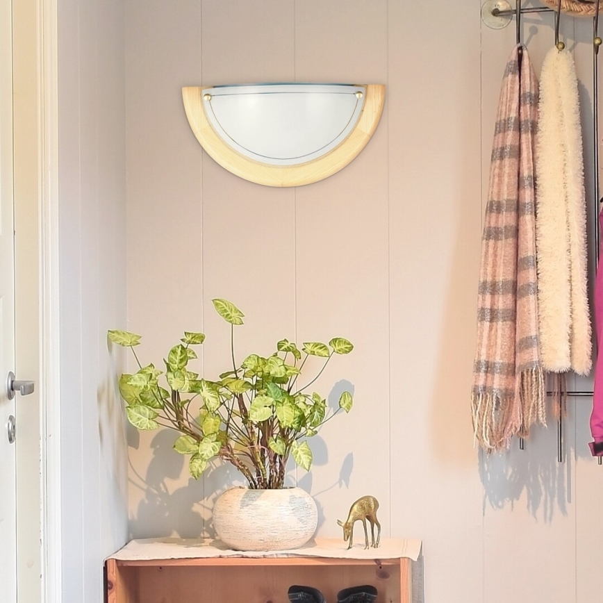 Brilagi - Nástěnné svítidlo ORBIS 1xE27/60W/230V 30 cm borovice