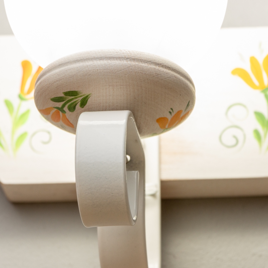 Brilagi - Nástěnné svítidlo QUEEN 1xE14/40W/230V buk/krémová