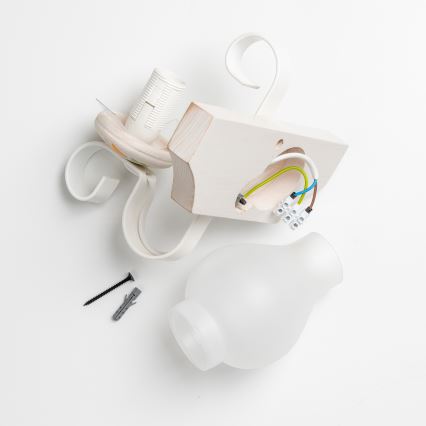 Brilagi - Nástěnné svítidlo QUEEN 1xE14/40W/230V buk/krémová