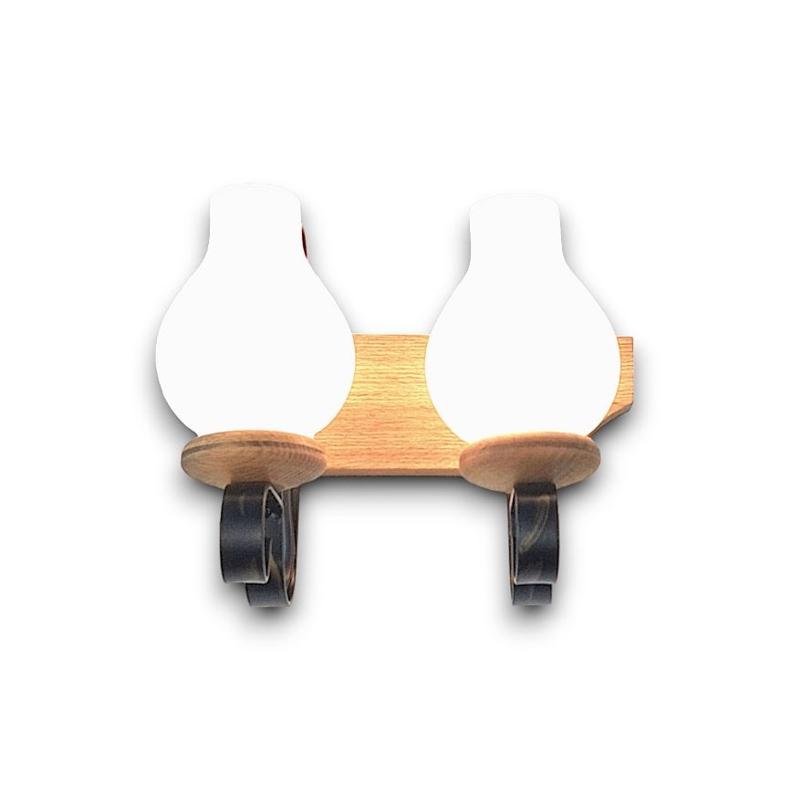 Brilagi - Nástěnné svítidlo QUEEN 2xE14/40W/230V buk