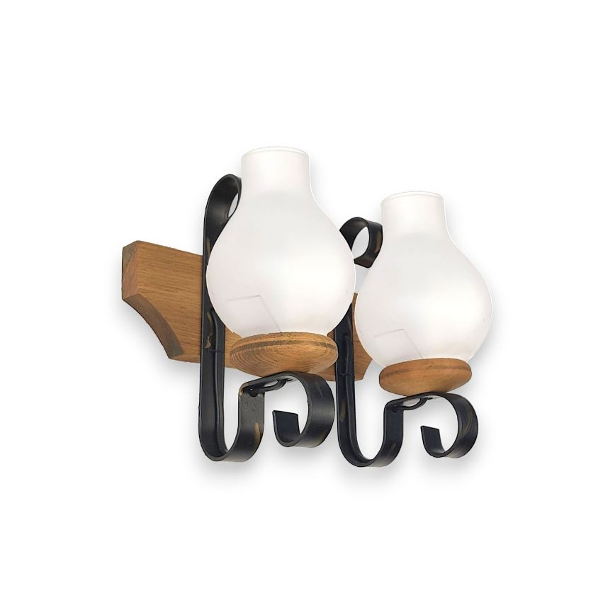 Brilagi - Nástěnné svítidlo QUEEN 2xE14/40W/230V buk