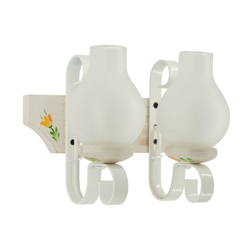 Brilagi - Nástěnné svítidlo QUEEN 2xE14/40W/230V buk/krémová