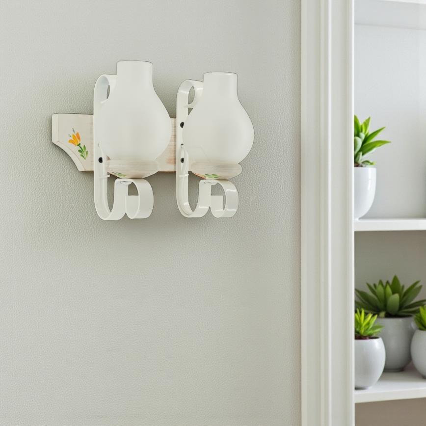 Brilagi - Nástěnné svítidlo QUEEN 2xE14/40W/230V buk/krémová