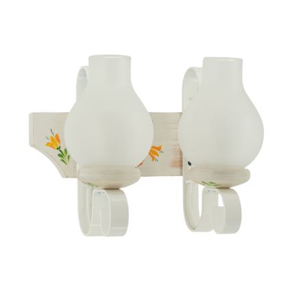 Brilagi - Nástěnné svítidlo QUEEN 2xE14/40W/230V buk/krémová