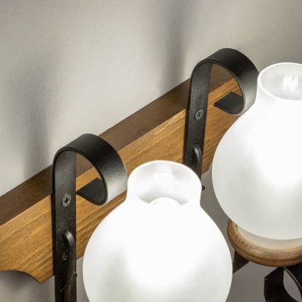 Brilagi - Nástěnné svítidlo QUEEN 2xE14/40W/230V buk/ořech