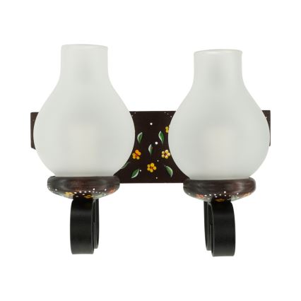 Brilagi - Nástěnné svítidlo QUEEN 2xE14/40W/230V buk/wenge