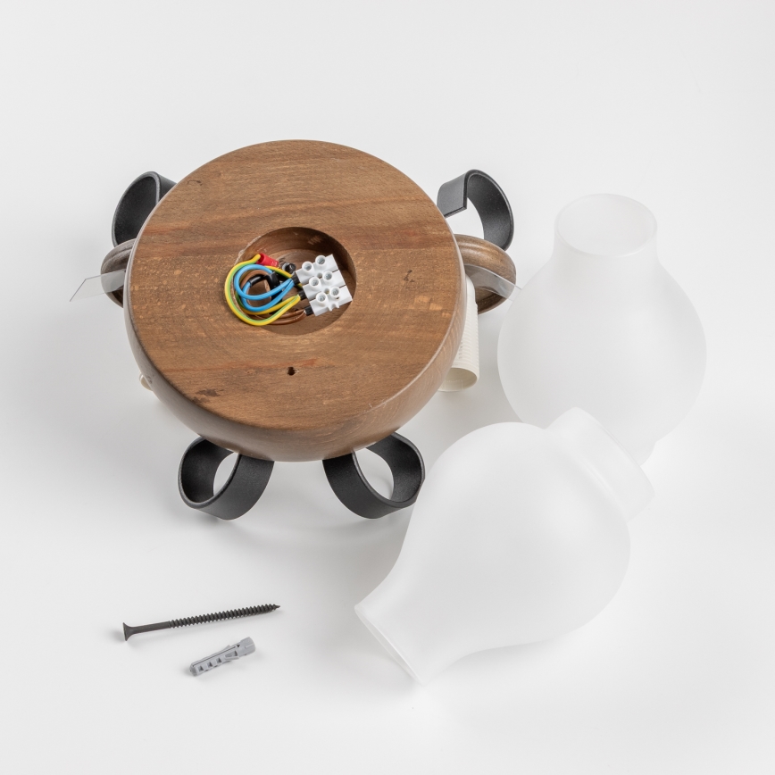 Brilagi - Nástěnné svítidlo ROATA APLICA 2xE14/40W/230V buk/ořech