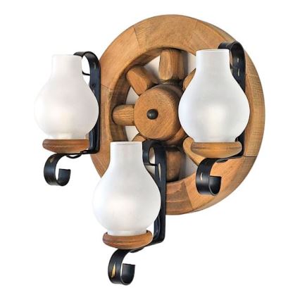 Brilagi - Nástěnné svítidlo ROATA APLICA 3xE14/40W/230V buk