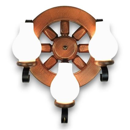 Brilagi - Nástěnné svítidlo ROATA APLICA 3xE14/40W/230V buk/ořech