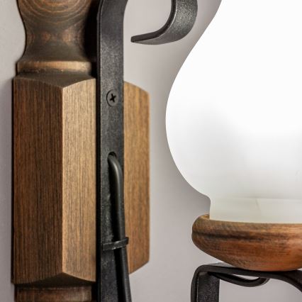 Brilagi - Nástěnné svítidlo RUSTIC 1xE14/40W/230V buk