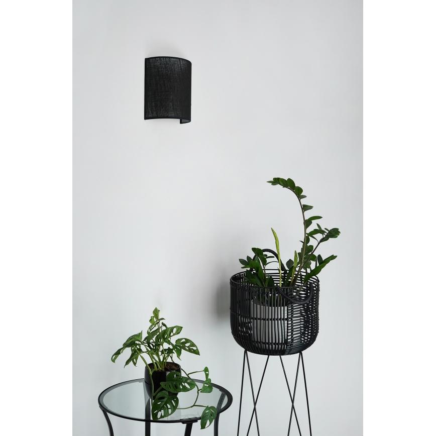 Brilagi - Nástěnné svítidlo SEMI 1xE27/15W/230V černá