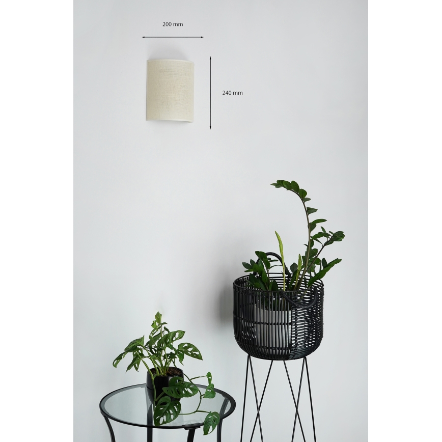 Brilagi - Nástěnné svítidlo SEMI 1xE27/15W/230V krémová
